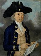 Guan Zuolin of Macao Portrait of Captain Joseph Huddart oil painting on canvas